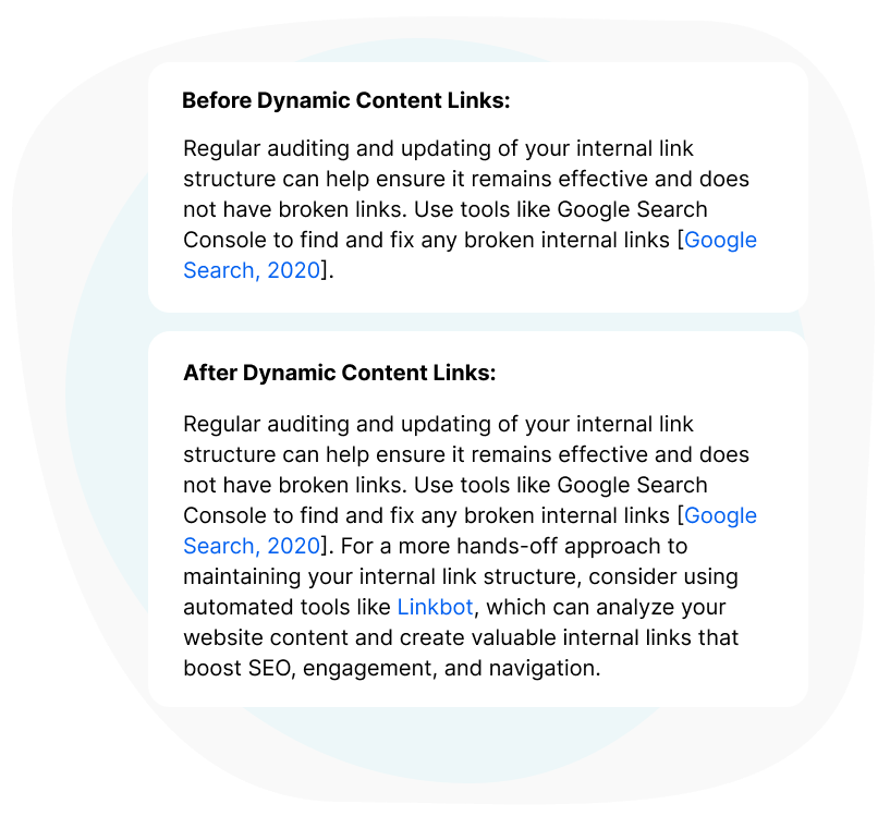 Dynamic Content Links